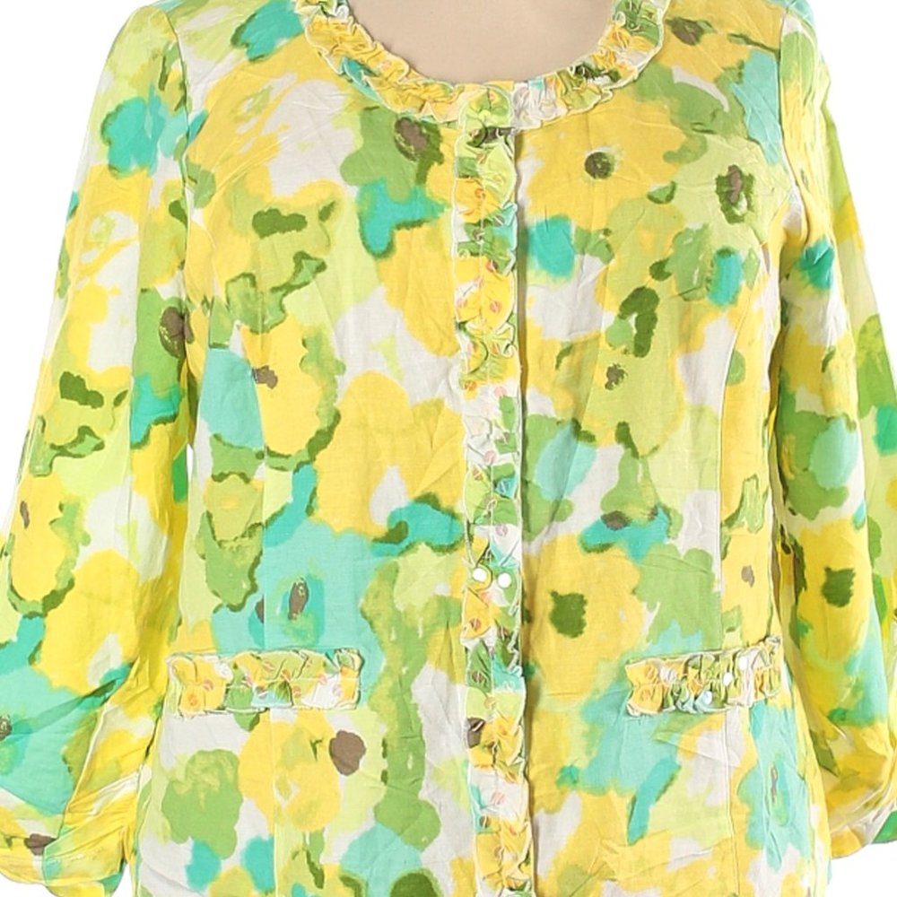 Ruby Rd. Casual Linen Jacket 14 - image 2